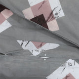 Grey Duvet Cover Set 140x200 cm Cotton