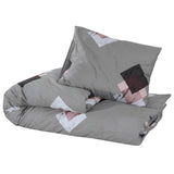 Ensemble de housse de couette Gris 260x240 cm Coton