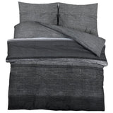 Ensemble de housse de couette gris foncé 140x200 cm Coton