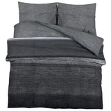 Ensemble de housse de couette gris foncé 200x200 cm Coton