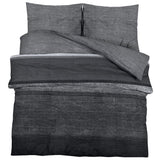 Ensemble de housse de couette gris foncé 260x220 cm Coton