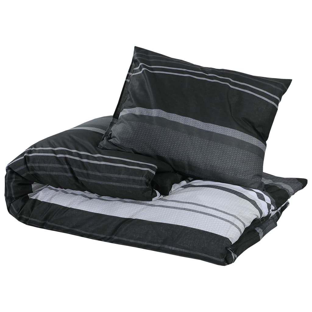 Black and white duvet cover set 200x200 cm Cotton