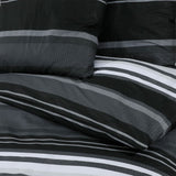 Black and white duvet cover set 200x200 cm Cotton