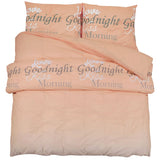 Pink duvet cover set 140x200 cm Cotton