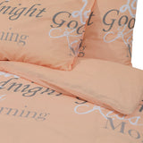 Pink duvet cover set 140x200 cm Cotton