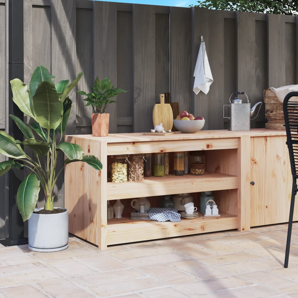 Armoire de cuisine d'extérieur 106x55x64 cm bois de pin massif