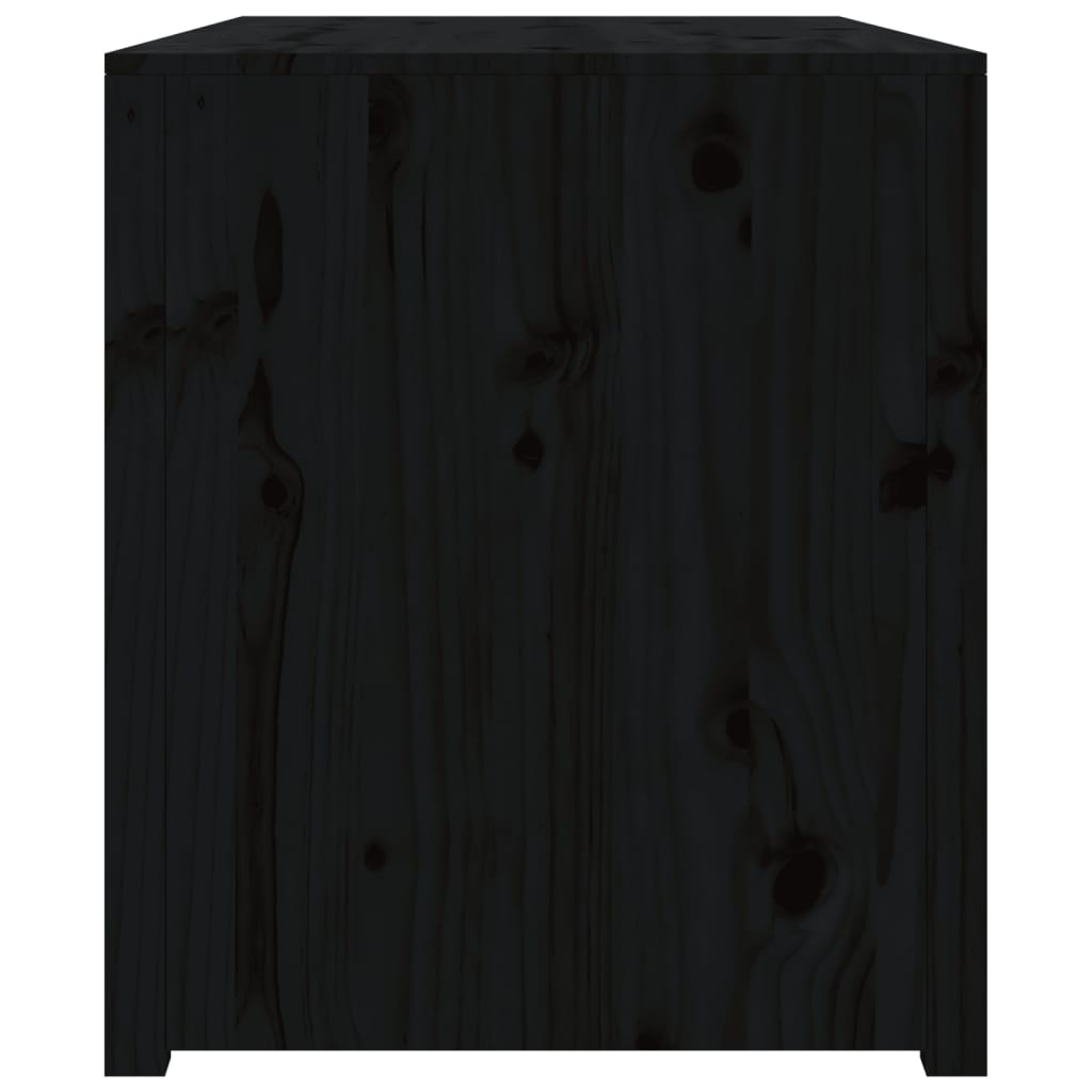 Armoire de cuisine d'extérieur noir 106x55x64cm bois pin massif