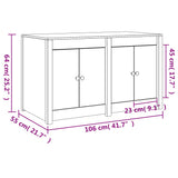 Armoire de cuisine d'extérieur 106x55x64 cm bois de pin massif