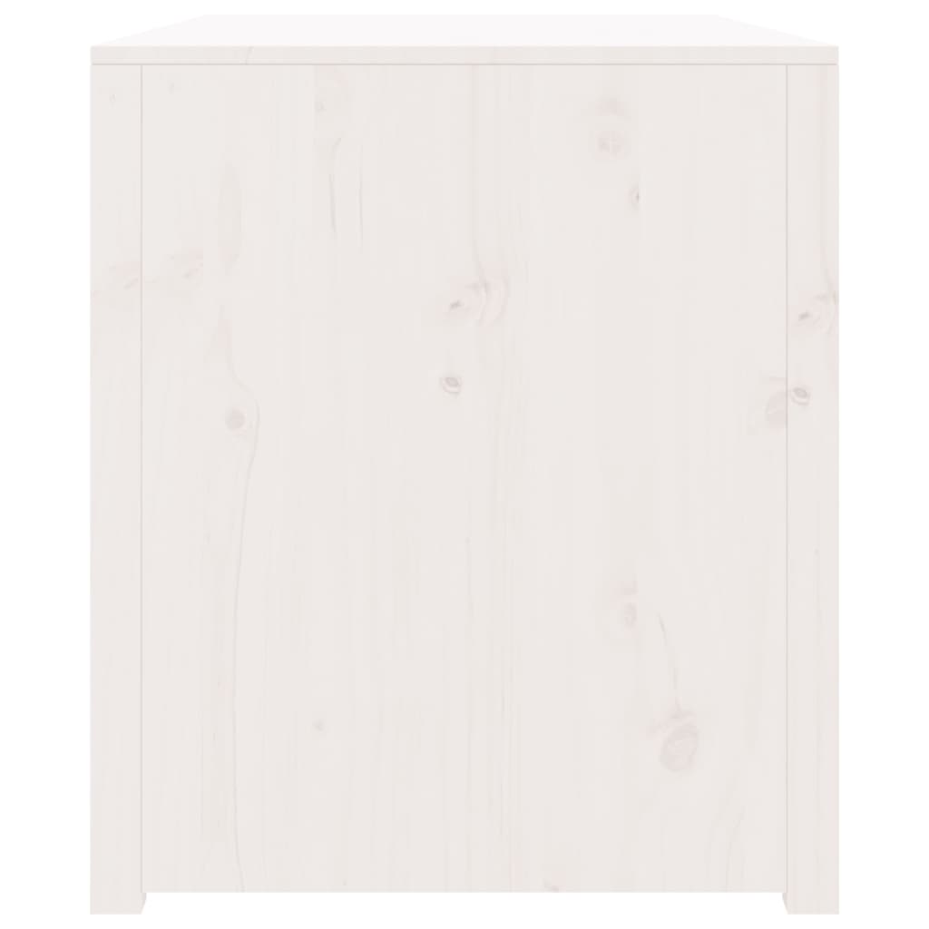 Armoire de cuisine d'extérieur blanc bois de pin massif