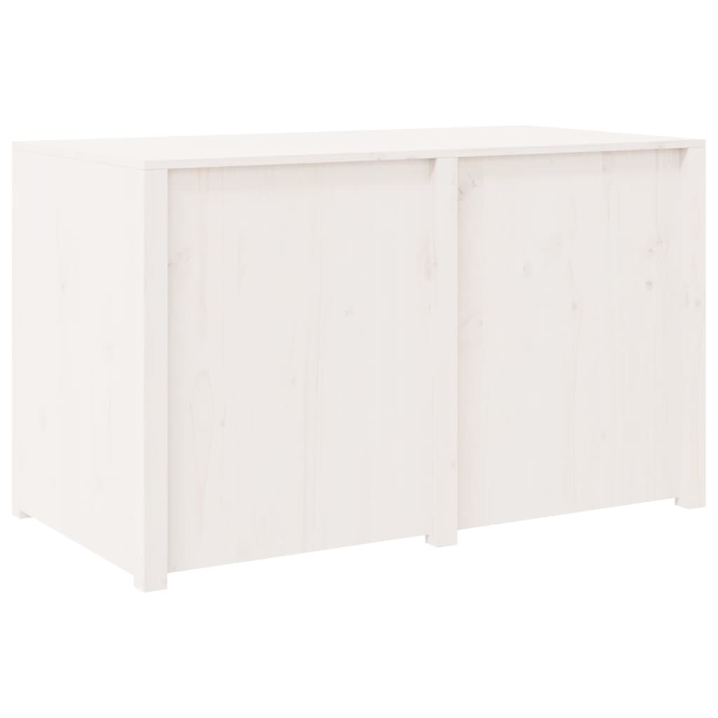 Armoire de cuisine d'extérieur blanc bois de pin massif