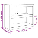 Armoire de cuisine d'extérieur 106x55x92 cm bois de pin massif