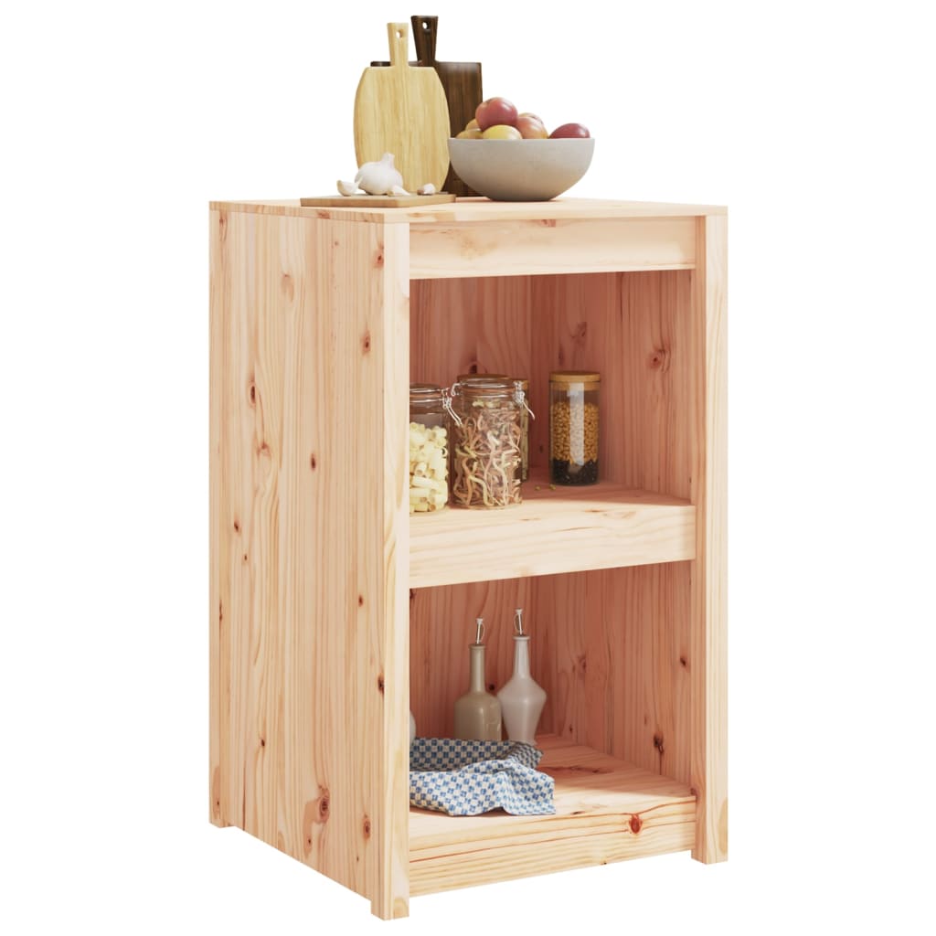 Outdoor kitchen cabinet 55x55x92 cm solid pine wood