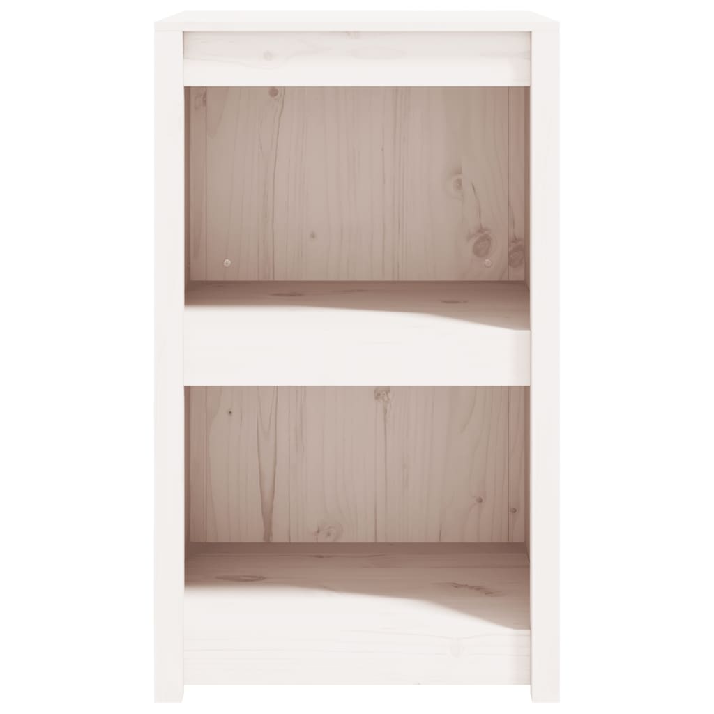 Armoire de cuisine d'extérieur blanc bois de pin massif