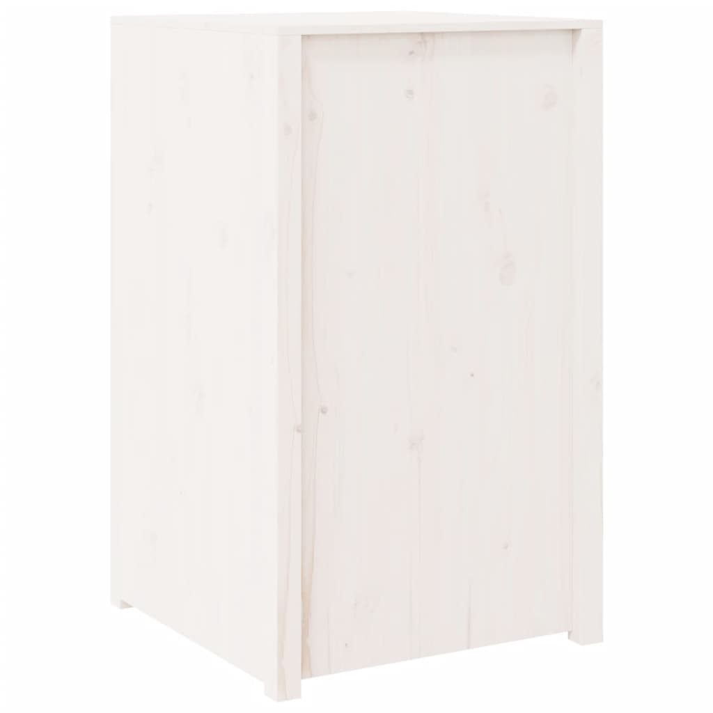 Armoire de cuisine d'extérieur blanc bois de pin massif