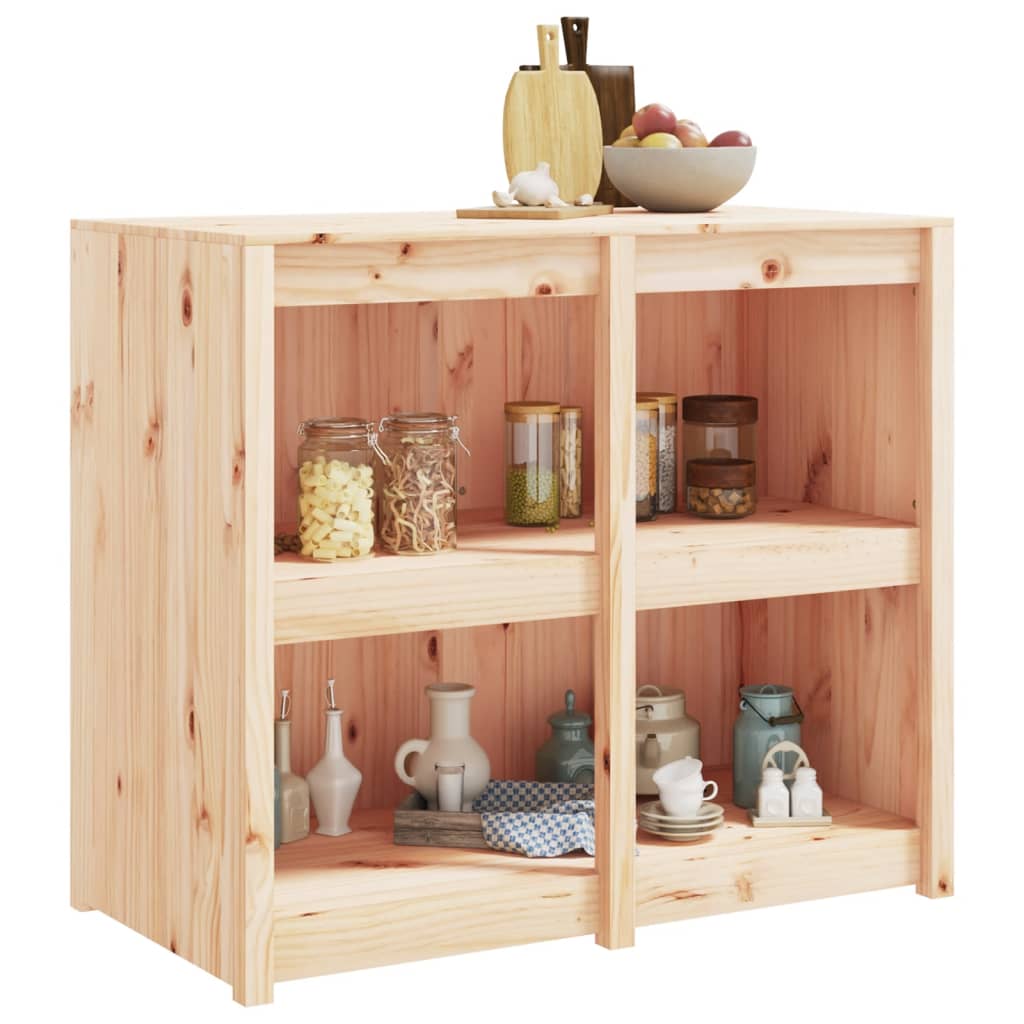 Outdoor kitchen cabinet 106x55x92 cm solid pine wood