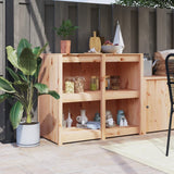 Outdoor kitchen cabinet 106x55x92 cm solid pine wood