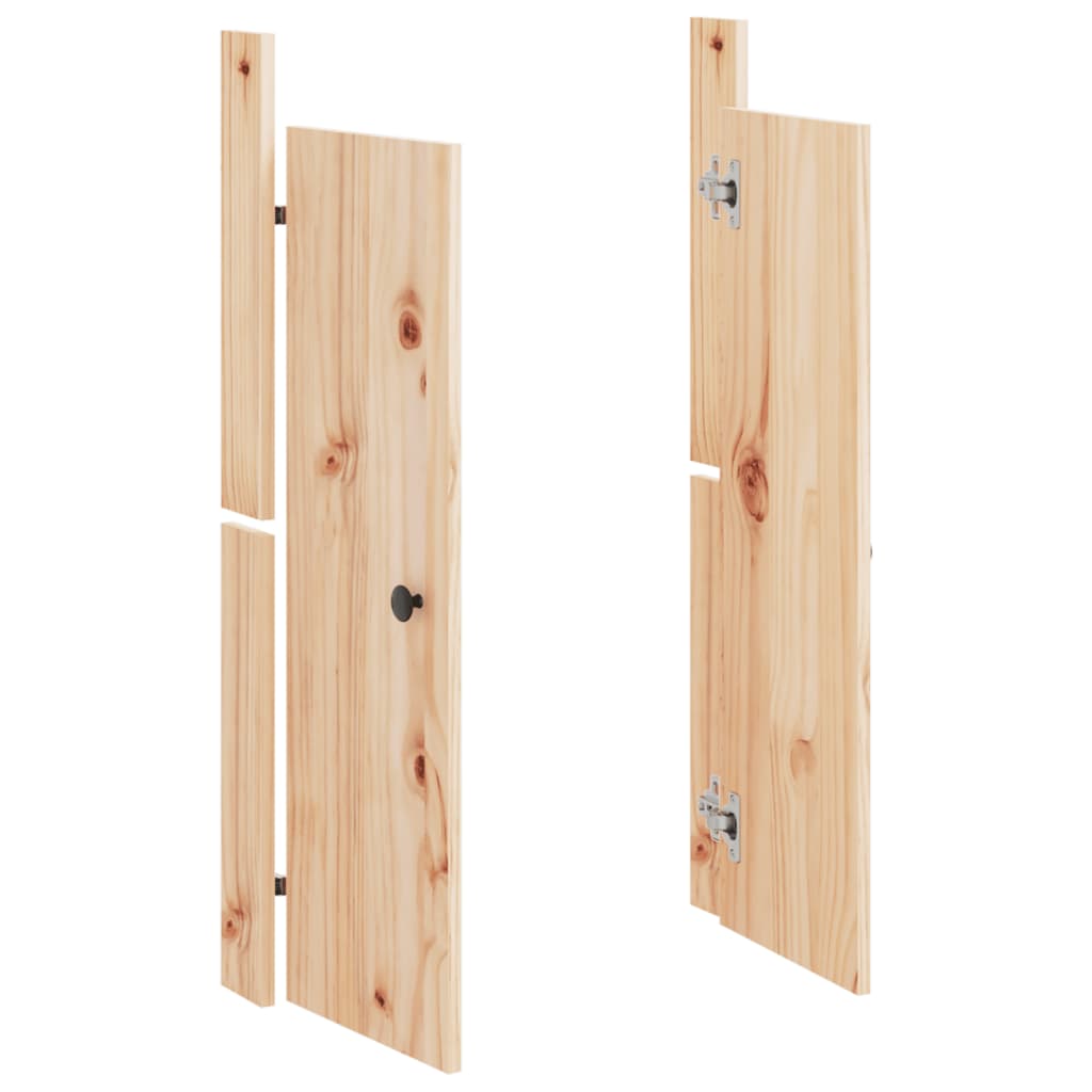 Portes de cuisine d'extérieur 50x9x82 cm bois de pin massif