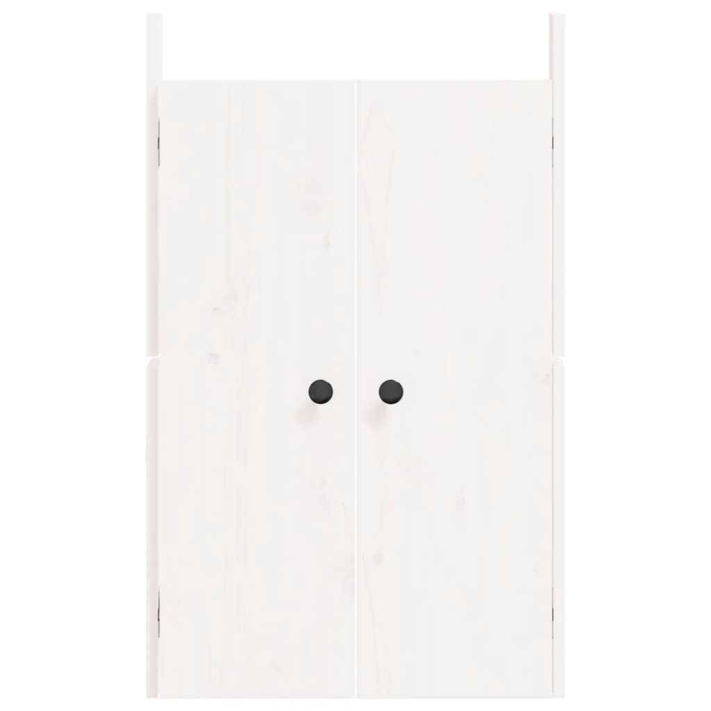 Portes de cuisine d'extérieur blanc 50x9x82 cm bois pin massif