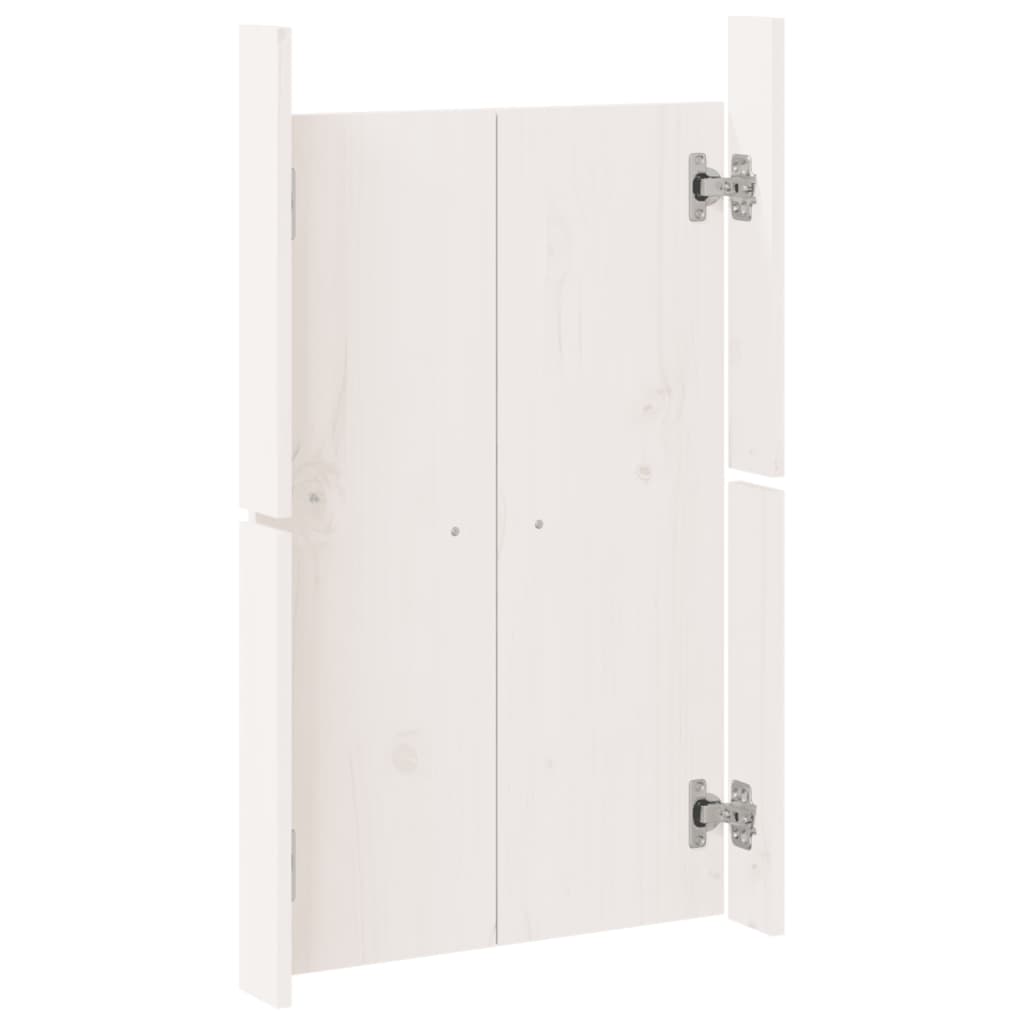 Portes de cuisine d'extérieur blanc 50x9x82 cm bois pin massif