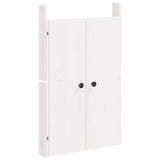 Portes de cuisine d'extérieur 2 pcs blanc bois de pin massif