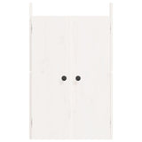 Portes de cuisine d'extérieur 2 pcs blanc bois de pin massif