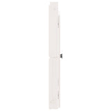 Portes de cuisine d'extérieur 2 pcs blanc bois de pin massif