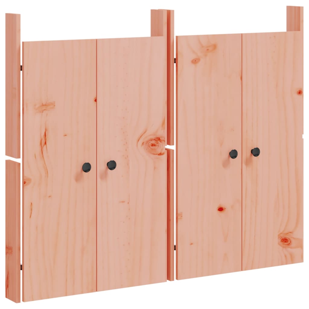 Portes de cuisine d'extérieur 2 pcs bois massif douglas