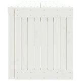 Banc de jardin extensible blanc 212,5x40,5x45cm bois massif pin