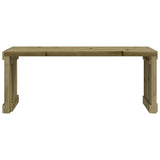 Banc de jardin extensible 212,5x40,5x45 cm bois de pin imprégné