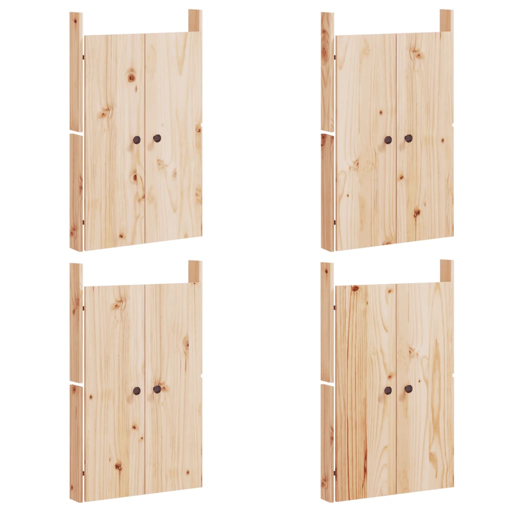 Armoires de cuisine d'extérieur 3 pcs bois de pin massif