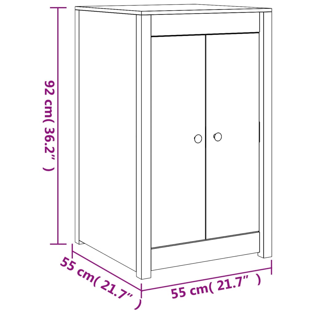 Armoire de cuisine d'extérieur bois de pin massif