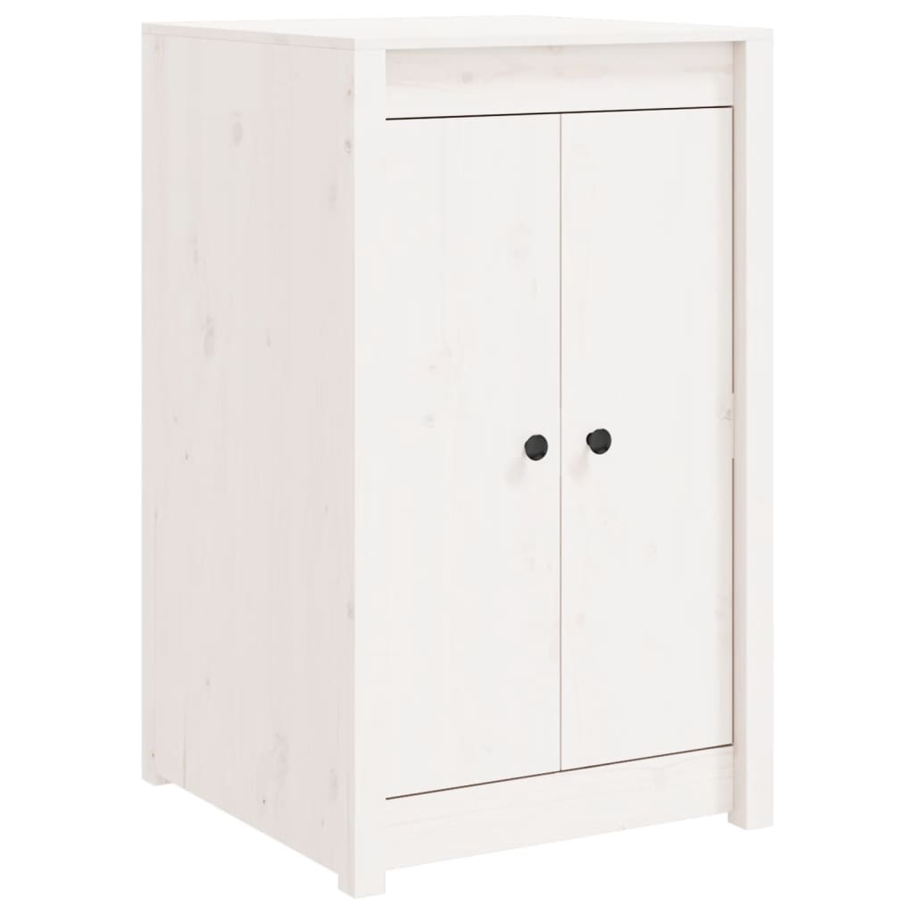 Armoire de cuisine d'extérieur blanc bois de pin massif