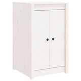 Armoire de cuisine d'extérieur blanc bois de pin massif