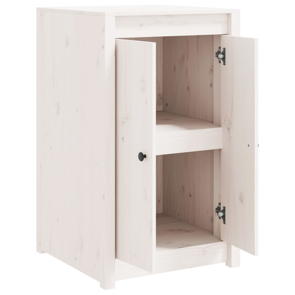 Armoire de cuisine d'extérieur blanc bois de pin massif