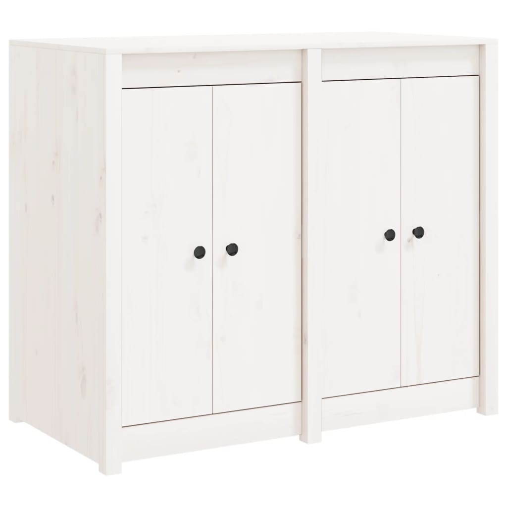 Armoire de cuisine d'extérieur blanc bois de pin massif