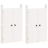 Armoire de cuisine d'extérieur blanc bois de pin massif