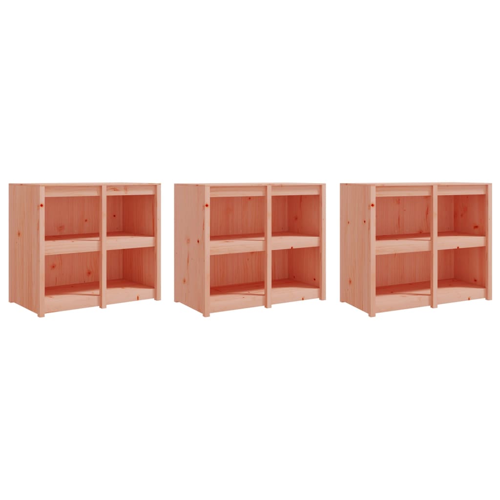 Armoires de cuisine d'extérieur 3 pcs bois massif douglas