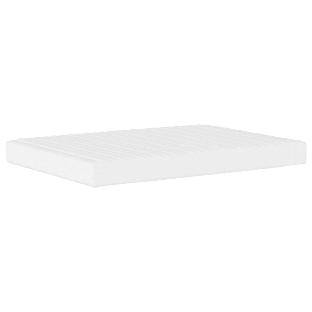 White foam mattress 120x200 cm hardness H2 H3