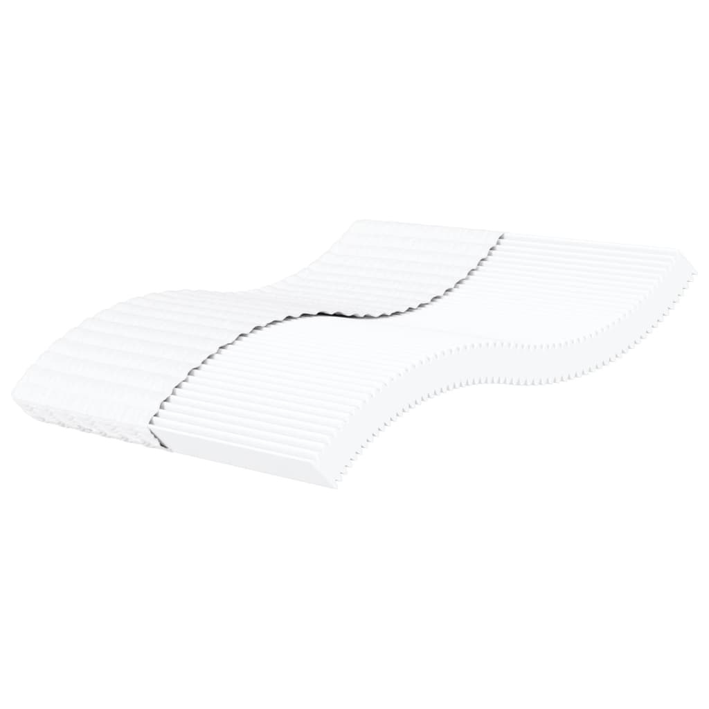 Matelas en mousse blanc 200x200 cm dureté H2 H3