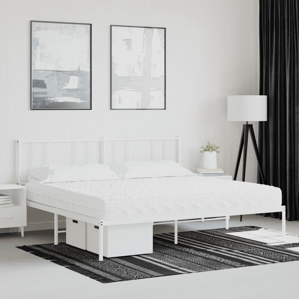 Matelas en mousse blanc 200x200 cm dureté H2 H3