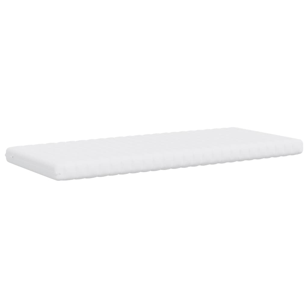 Matelas en mousse blanc 80x200 cm 7 zones dureté 20 ILD