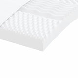 Matelas en mousse blanc 80x200 cm 7 zones dureté 20 ILD