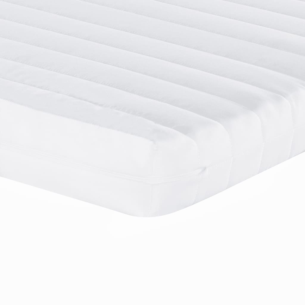 Matelas en mousse blanc 80x200 cm 7 zones dureté 20 ILD