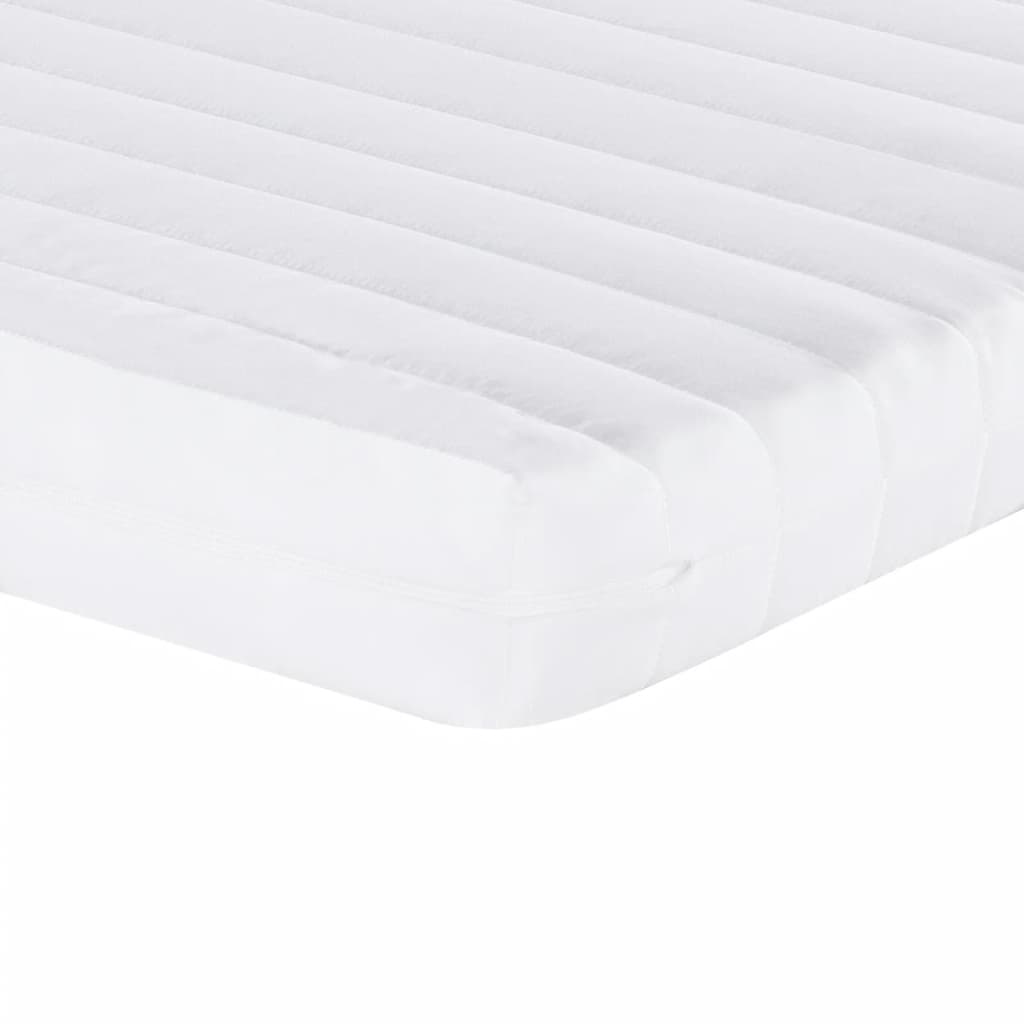 White foam mattress 90x190 cm 7 zones hardness 20 ILD