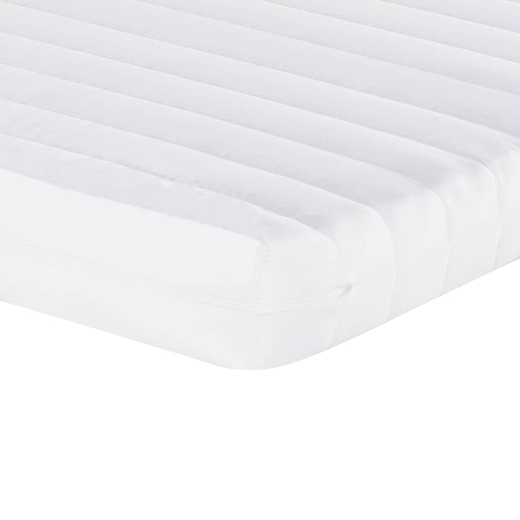 White foam mattress 90x200 cm 7 zones hardness 20 ILD