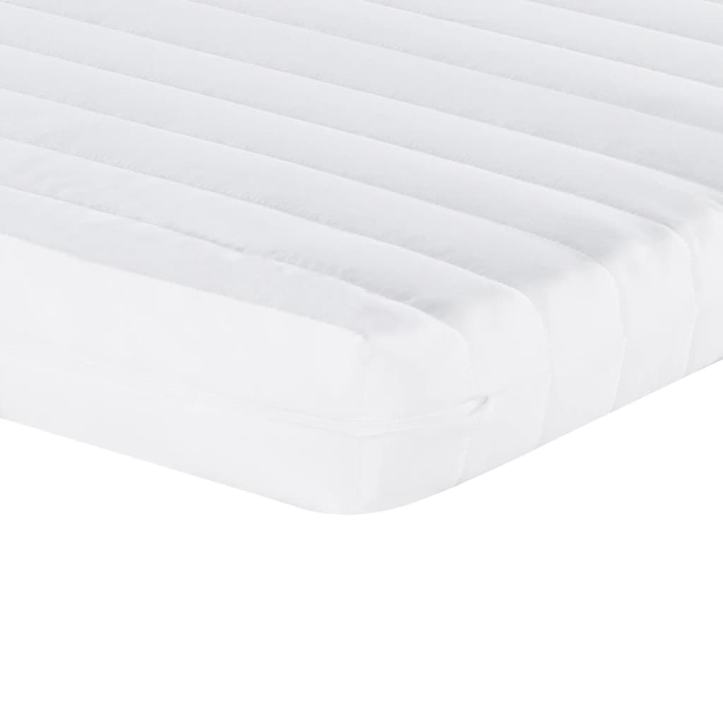 White foam mattress 120x200 cm 7 zones hardness 20 ILD