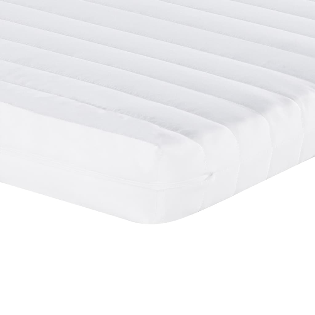 Matelas en mousse blanc 140x200 cm 7 zones dureté 20 ILD