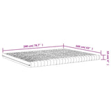 Matelas en mousse blanc 160x200 cm 7 zones dureté 20 ILD