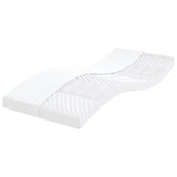 Matelas en mousse 2 pcs blanc 80x200 cm 7 zones dureté 20 ILD