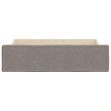 Tiroirs de lit 2 pcs taupe bois d'ingénierie et tissu